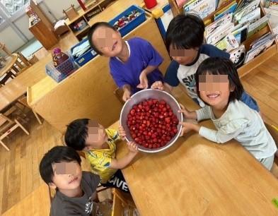 いちごジャムみんなで作る