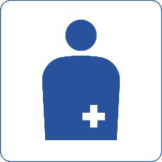 オストメイトに対応した設備があるマーク