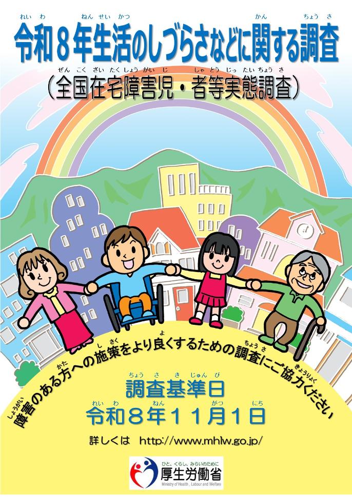 生活のしづらさなどに関する調査ポスター