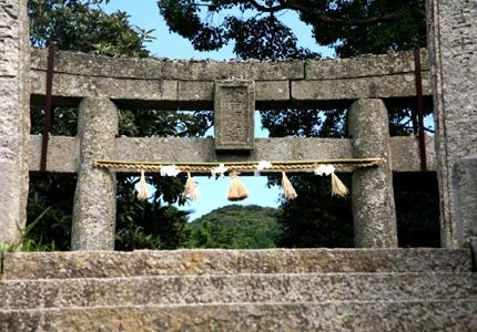 金刀比羅神社の鳥居と石段の写真