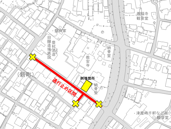 通行止め図面
