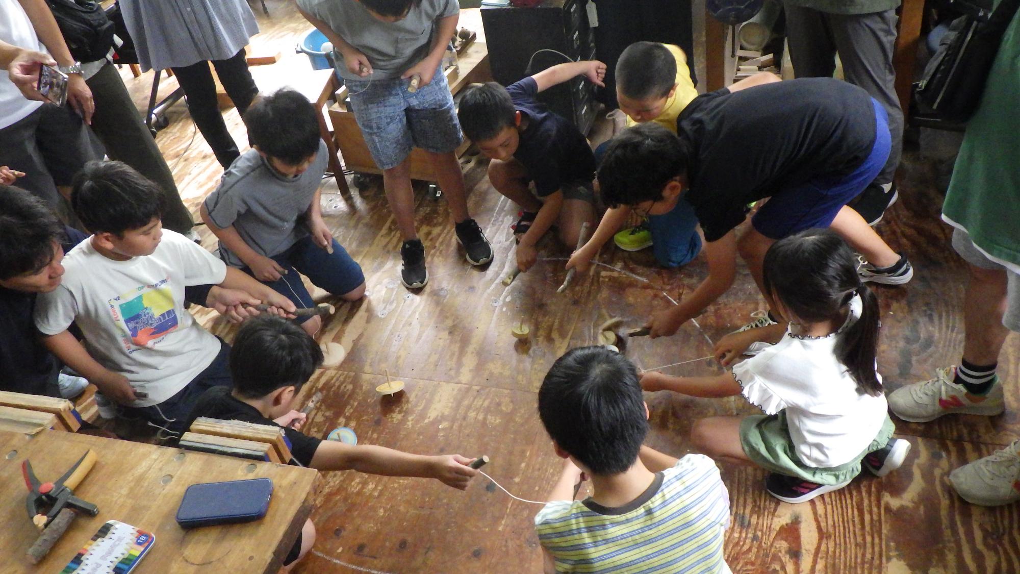コマ回し大会