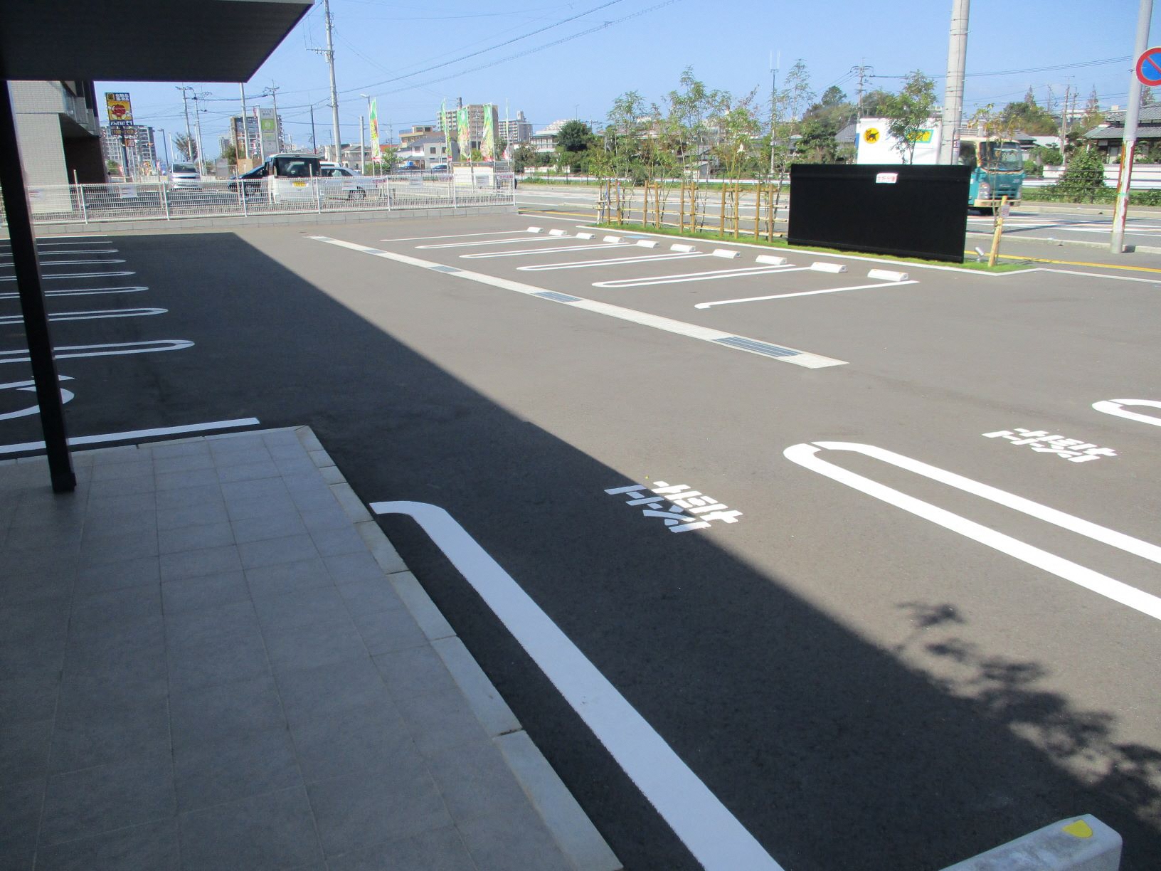 日蒔野あおぞら保育園の駐車場